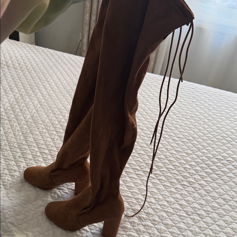 Brown Over-the-Knee Boots
